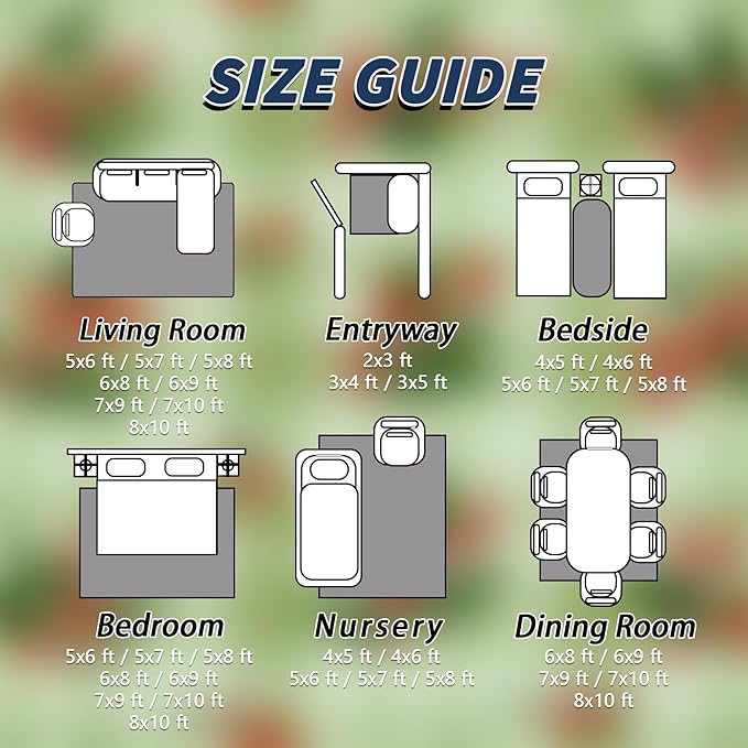 Christmas Area Rug, 6x9 Rug for Bedroom, Xmas Holly Berry Green Buffalo Plaid Washable Rugs for Living Room, Non Slip Soft Low Pile Stain Resistant Carpet, Rustic Farmhouse Room Decor