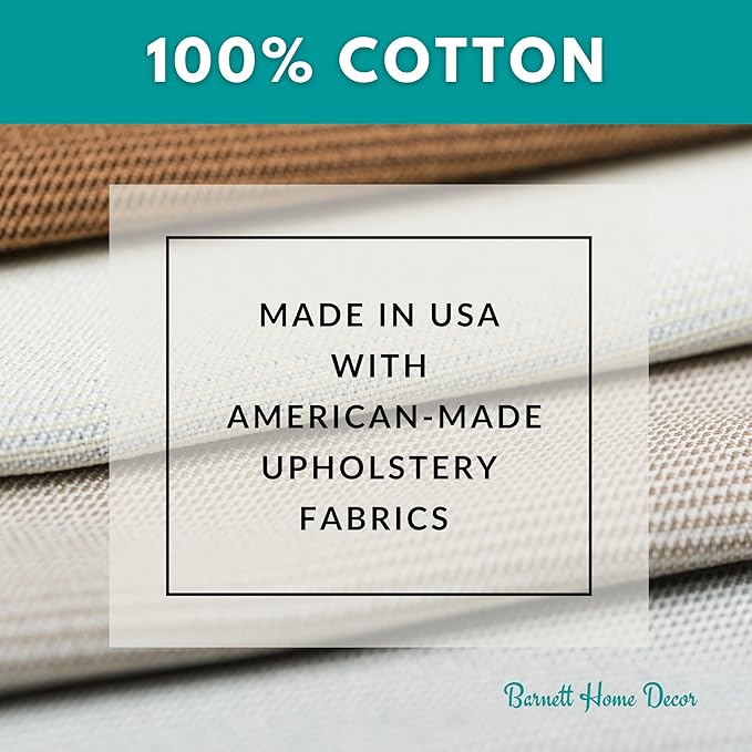 Barnett Home Decor Dining Chair Cushions with Ties – Size Medium 16.5 x 18 - Latex Foam Fill, 100% Cotton, Chair Pads for Kitchen Chairs, Made in USA (Cotton Duck Boxwood Dark Sage Green/Pack of 2)