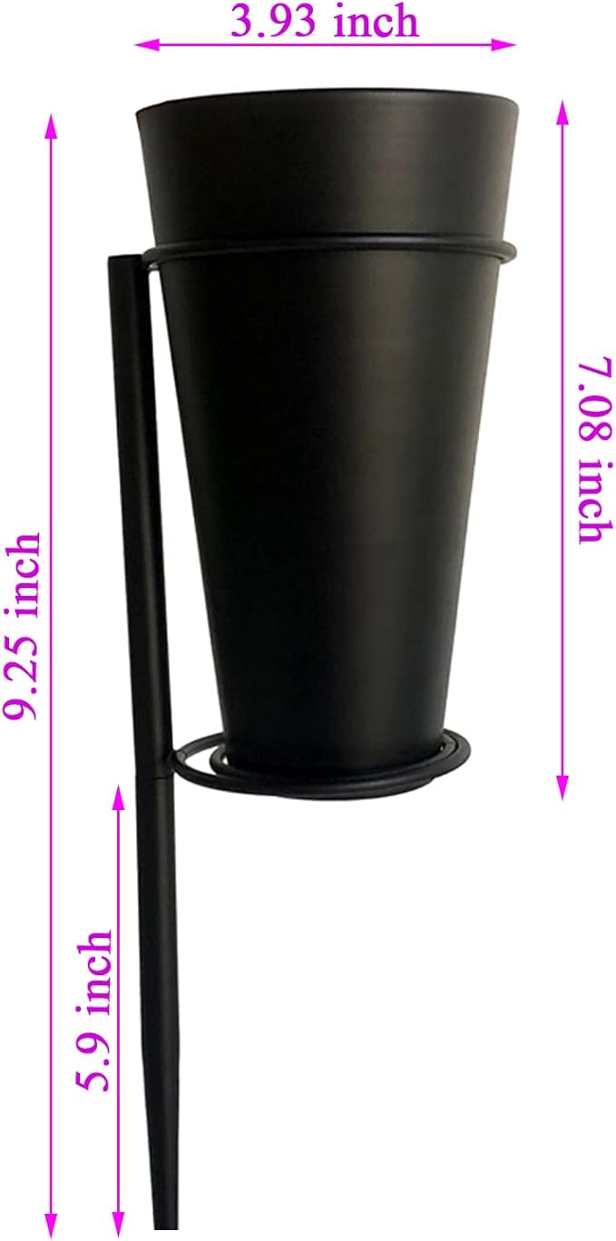 Metal Grave Vase Flower Holder in Base Graveyard Vase Grave Decoration Flower Foam