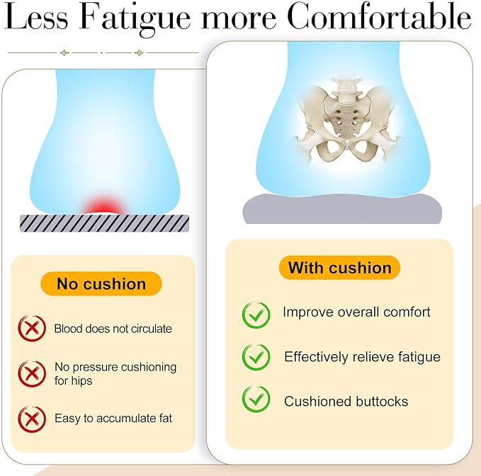 Geetery 4 Pack Chair Cushions for Dining Chair Kitchen Seat Pads with Ties Buffalo Plaid Soft Comfy Square Seat Pads for Home, Outdoor, Patio, Room (Khaki,White)