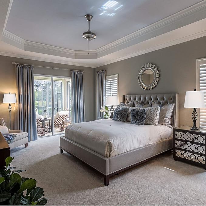 Tangkula Lamp Set 3-Piece Modern Home Living Room Bedroom Antique Bronze Finish Lamps, Floor Lamp and Table Lamps Set with Soft Pleated White Fabric Shades (Antique Bronze)