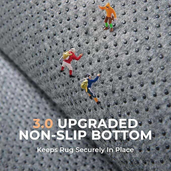 OPPODREAM 5ft Blue Circle Rug for Bedroom, Ultra-Soft Round Rugs 5-ft for Living Room, Fluffy Carpet for Nursery, Kids, Girl, Boy, Baby, Plush, Fuzzy, Shag, Shaggy, Cute Home Decor