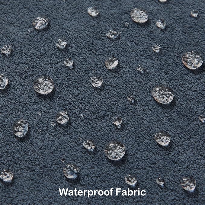 Kevin Textile Waterproof Decorative Pillow Covers Dusty Blue 12x20 Inch Pack of 2 Soft Boucle Textured Lumbars Cushions Elegant Accent Pillows for Couch Sofa Chair Bed Home Decor Indoor Outdoor