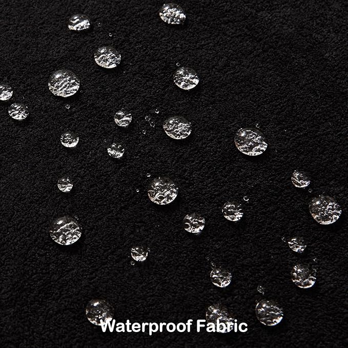 Kevin Textile Waterproof Decorative Pillow Covers Black 12x20 Inch Pack of 2 Soft Boucle Textured Lumbars Cushions Elegant Accent Pillows for Couch Sofa Chair Bed Home Decor Indoor Outdoor