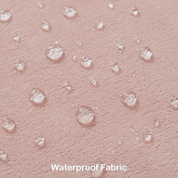 Kevin Textile Waterproof Decorative Pillow Covers Light Pink 12x20 Inch Pack of 2 Soft Boucle Textured Lumbars Cushions Elegant Accent Pillows for Couch Sofa Chair Bed Home Decor Indoor Outdoor