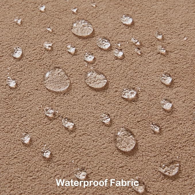 Kevin Textile Waterproof Decorative Pillow Covers Camel 12x20 Inch Pack of 2 Soft Boucle Textured Lumbars Cushions Elegant Accent Pillows for Couch Sofa Chair Bed Home Decor Indoor Outdoor