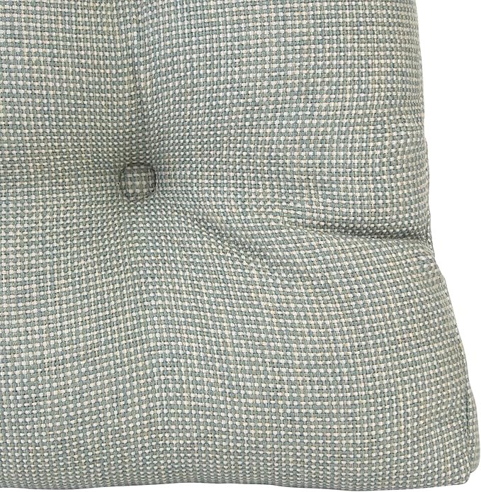 Klear Vu Gripper Overstuffed Universal Non-Slip Dining Chair Cushions for Kitchen Decor or Office Use, U-Shaped Skid-Proof Seat Pad, 15x15 Inches, 2 Count (Pack of 1), Solid Spa