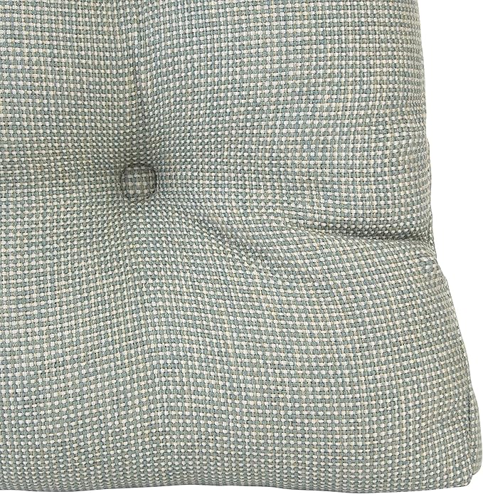 Klear Vu Gripper Overstuffed Universal Non-Slip Dining Chair Cushions for Kitchen Decor or Office Use, U-Shaped Skid-Proof Seat Pad, 15x15 Inches, 4 Count (Pack of 1), Solid Spa